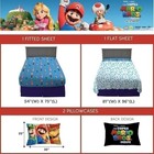 Franco The Super Mario Bros  Movie Full Size Sheet Set  officially Licensed   