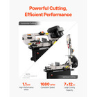Metal Horizontal Band Saw 7 X 12 In 1 1 Kw Motor Variable Speed Bandsaw 110 220v