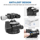 Tripod Ball Head With 1 4  Arca Swiss Quick Release Plate Aluminium Tripod Ball