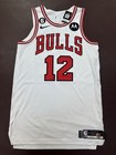 Ayo Dosunmu Game Worn Autographed Chicago Bulls  12 White Nba Basketball Jersey