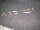14k Solid Gold Chain Bracelet Anklet 9  Long 1 2g  Italy Excellent Condition