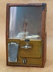 Antique Victor 1   Working Oak Wooden Gumball Vending Machine With Key Chicago