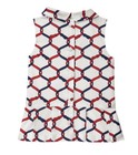 Janie And Jack Girls Navy Red White Pleated Peplum Top Uptown Darling Size 4t