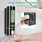 400ml Single-dispenser Soap Lotion Pump  Wall-mounted Bathroom Shower Gel Holder