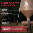Boss Buck 200 Pound Gravity Fed Tripod Game Deer Corn And Protein Pellet Feeder