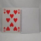 Giant Playing Card Spiral Bound Journal  Unique Notebook  Junk Journal