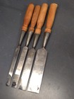 Set Of 4 Matching Ohio Tool Co  warranted  Square Edge Firmer Chisels