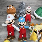Super Mario Bros Plush Toy Lot 17 Mixed Characters Mario Peach Luigi Bowser