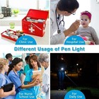 Led Usb Rechargeable Mini Flashlight Stainless Steel Pen Light 1000 Lumens Lot