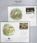 Ivory Coast   1985    764-67   Wwf   Zebra Duiker   Set Of 4 Fdc   s   Mnh   179-1