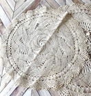 Antique Handmade Doilies 2 Pcs Tatted Or Bobbin Lace