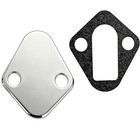 Chrome Steel Fuel Pump Block Off Plate 2058 - Replacement For Ford-spec Small