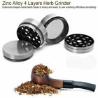 4 Piece Grinder Spice Tobacco Smoke Zinc Alloy Crusher Leaf Design