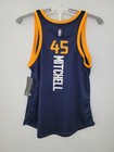 Nwt Utah Jazz Mitchell Women Small  45 Nba Fanatics Fast Break Blue Jersey S88