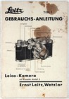 Original 1936 Leitz German Language Manual   Leica Camera Manual In 3 Parts