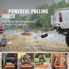 Uimoso Power Puller Come Along Winch 5 Ton 11023lb Heavy Duty Pull Hoist 3 Hooks