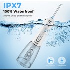Cordless Rechargeable Water Dental Flosser Oral Irrigator With 5 Modes   5 Tips