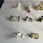 Lot Of 15 Vintage Porcelain Cat Figures