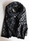 New Fashion Winter Luxury Design Double Sided Cashmere Feel Soft Scarf   Black