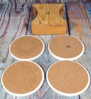 John Deere Ceramic Coasters Wood Caddy Set Of 4