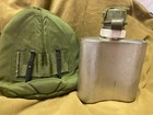 Vintage 36 Oz  Cold Weather Arctic Canteen With Od Cover - Gi Issue