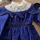 American Girl Samantha s Blue Velvet Party Dress With Headband