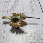 Hummingbird 4  Handmade   Painted Wood  Cloth Mini Figure Sculpture