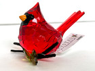 Ganz Crystal Expressions Acrylic Sitting Elegant Cardinal Figurine