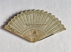1899 Raphael Tuck   Sons Pocket Foldout Calendar Fan Shaped Floral