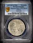 Ah1143 1730 Turkey Yirmilik  1 2 Kurush  Pcgs Unc Details - Planchet Flaw Km-206