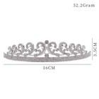 Princess Kate Crystal Wedding Crown Queen Silver Tiara Crown For Women