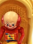 Vintage 6  High Yl No  828 Plastic Wind Up Toy Drumming Clown Bank Red Shirt