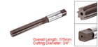 3 4  Hand Reamer H8 Alloy Tool Steel 8 Flutes Straight Shank Cutter