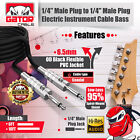 1 4    Male To 1 4    Male Cable Mono Cord Wire Plug Guitar Bass Instrument Keyboard