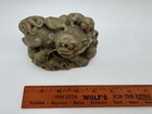 Antique Chinese Carved Foo Dog Guardian Lion Figurine Statue