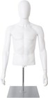 Male Mannequin And Mannequin Torso With Stand Half Body Dress Form Plastic