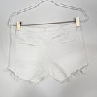 Olivaceous Womens Small S White Denim Cut Off Jean Shorts Cotton Stretch 