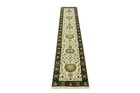 Handmade Round Oushak Oriental Wool Rug 2 5x12 Ft Floral Design Hallway Carpet