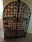Antique Vintage Iron Wine Rack