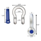 1   Shackle Screw Pin Clevis Rigging Forged - 8 50 Ton  Rust corrosion Resistant
