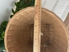 Vintage Basket Planter Natural Handmade Woven Round Wicker Basket Large