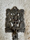 Vintage Ornate Cast Iron Wall Hook With Grape Vine Design