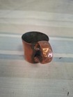 Antique Vintage Copper Rum Tot Mug With Handle   1 2 Gill