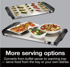 Calentador De Alimentos Para Servir Y Buffets Tres Platos De Acero Inoxidable