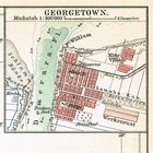 Guiana Guyana  1910 Original Antique Vintage Map South America Georgetown