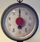 Grocery Or Butcher Shop Hanging Scale W Porcelain Tray Made By Charles Forschner