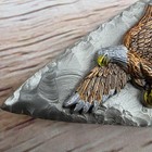Vintage Belt Buckle Great American Bald Eagle Arrowhead Native American Usa 1991