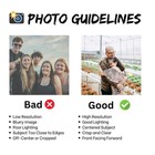 Custom Photo Christmas Ornament     Personalized Ceramic Holiday Gift For Couples