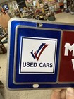 Vintage Rare Buick Double-check Used Cars Dealership License Plate Sign Embossed