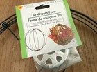 3 Pc Floral Garden 3d Wreath Metal Form   10    14   3d Sphere   Ball